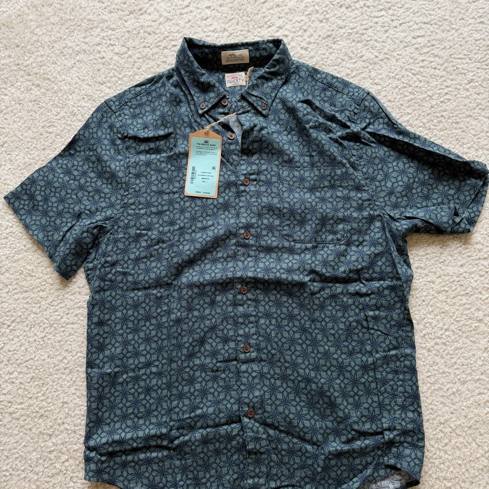 Faherty The Breeze Button Down Shirt NWT Large